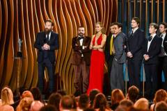 Kenneth Branagh, Emily Blunt, Cillian Murphy, Robert Downey Jr. and the cast of "Oppenheimer" at the 30th Annual Screen Actors Guild Awards held at the Shrine Auditorium and Expo Hall on February 24, 2024 in Los Angeles, California. (Photo by Michael Buckner/Variety via Getty Images)