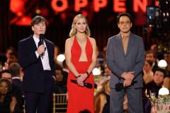 LOS ANGELES, CALIFORNIA - FEBRUARY 24: (L-R) Cillian Murphy, Emily Blunt, and Robert Downey Jr. speak onstage during the 30th Annual Screen Actors Guild Awards at Shrine Auditorium and Expo Hall on February 24, 2024 in Los Angeles, California. (Photo by Matt Winkelmeyer/Getty Images)