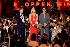 LOS ANGELES, CALIFORNIA - FEBRUARY 24: (L-R) Cillian Murphy, Emily Blunt, and Robert Downey Jr. speak onstage during the 30th Annual Screen Actors Guild Awards at Shrine Auditorium and Expo Hall on February 24, 2024 in Los Angeles, California. (Photo by Matt Winkelmeyer/Getty Images)