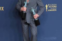 LOS ANGELES, CALIFORNIA - FEBRUARY 24: Robert Downey Jr. poses at the 30th Annual Screen Actors Guild Awards  at Shrine Auditorium and Expo Hall on February 24, 2024 in Los Angeles, California. (Photo by Steve Granitz/FilmMagic)