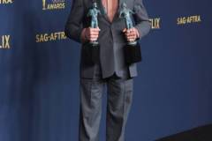 LOS ANGELES, CALIFORNIA - FEBRUARY 24: Robert Downey Jr. poses at the 30th Annual Screen Actors Guild Awards  at Shrine Auditorium and Expo Hall on February 24, 2024 in Los Angeles, California. (Photo by Steve Granitz/FilmMagic)