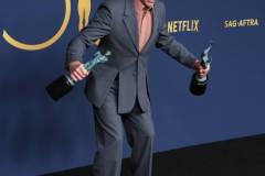 LOS ANGELES, CALIFORNIA - FEBRUARY 24: Robert Downey Jr. poses at the 30th Annual Screen Actors Guild Awards  at Shrine Auditorium and Expo Hall on February 24, 2024 in Los Angeles, California. (Photo by Steve Granitz/FilmMagic)