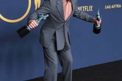 LOS ANGELES, CALIFORNIA - FEBRUARY 24: Robert Downey Jr. poses at the 30th Annual Screen Actors Guild Awards  at Shrine Auditorium and Expo Hall on February 24, 2024 in Los Angeles, California. (Photo by Steve Granitz/FilmMagic)