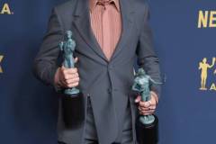 LOS ANGELES, CALIFORNIA - FEBRUARY 24: Robert Downey Jr. poses at the 30th Annual Screen Actors Guild Awards  at Shrine Auditorium and Expo Hall on February 24, 2024 in Los Angeles, California. (Photo by Steve Granitz/FilmMagic)