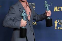 LOS ANGELES, CALIFORNIA - FEBRUARY 24: Robert Downey Jr. poses at the 30th Annual Screen Actors Guild Awards  at Shrine Auditorium and Expo Hall on February 24, 2024 in Los Angeles, California. (Photo by Steve Granitz/FilmMagic)