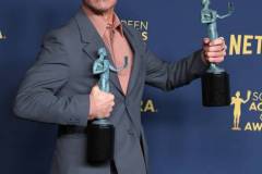 LOS ANGELES, CALIFORNIA - FEBRUARY 24: Robert Downey Jr. poses at the 30th Annual Screen Actors Guild Awards  at Shrine Auditorium and Expo Hall on February 24, 2024 in Los Angeles, California. (Photo by Steve Granitz/FilmMagic)