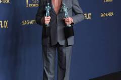 LOS ANGELES, CALIFORNIA - FEBRUARY 24: Robert Downey Jr. poses at the 30th Annual Screen Actors Guild Awards  at Shrine Auditorium and Expo Hall on February 24, 2024 in Los Angeles, California. (Photo by Steve Granitz/FilmMagic)