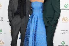 HOLLYWOOD, CALIFORNIA - FEBRUARY 25: (L-R) Cillian Murphy, Emily Blunt and Robert Downey Jr. attend the 35th Annual Producers Guild Awards at The Ray Dolby Ballroom on February 25, 2024 in Hollywood, California. (Photo by Tommaso Boddi/Getty Images)