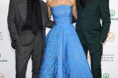 HOLLYWOOD, CALIFORNIA - FEBRUARY 25: (L-R) Cillian Murphy, Emily Blunt and Robert Downey Jr. attend the 35th Annual Producers Guild Awards at The Ray Dolby Ballroom on February 25, 2024 in Hollywood, California. (Photo by Tommaso Boddi/Getty Images)