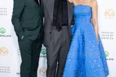 HOLLYWOOD, CALIFORNIA - FEBRUARY 25: Robert Downey Jr., Cillian Murphy, and Emily Blunt attend the 35th Annual Producers Guild Awards at The Ray Dolby Ballroom on February 25, 2024 in Hollywood, California. (Photo by Elyse Jankowski/WireImage)