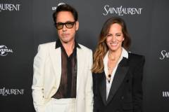 Robert Downey Jr. and Susan Downey at the Vanity Fair x Saint Laurent x NBCUniversal "Oppenheimer" Film Toast held on March 8, 2024 in Los Angeles, California. (Photo by Alberto Rodriguez/WWD via Getty Images)