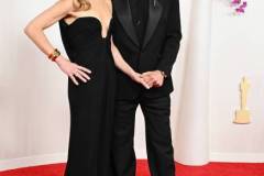 Susan Downey and Robert Downey Jr. at the 96th Annual Oscars held at at the Ovation Hollywood on March 10, 2024 in Los Angeles, California. (Photo by Gilbert Flores/Variety via Getty Images)