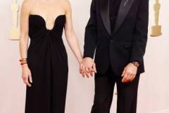 HOLLYWOOD, CALIFORNIA - MARCH 10: (L-R) Susan Downey and Robert Downey Jr. attend the 96th Annual Academy Awards on March 10, 2024 in Hollywood, California. (Photo by Mike Coppola/Getty Images)