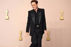 Robert Downey Jr. wins Best Supporting Actor for "Oppenheimer" at the 96th Annual Oscars held at Dolby Theatre on March 10, 2024 in Los Angeles, California. (Photo by Gilbert Flores/Variety via Getty Images)