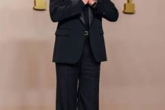 Hollywood, CA - March 10: Robert Downey Jr. winner of the Best Actor in a Supporting Role award for "Oppenheimer," in the deadline room at the 96th Annual Academy Awards at the Dolby Theatre at Hollywood & Highland Center in Hollywood, CA, Sunday, March 10, 2024. (Dania Maxwell / Los Angeles Times via Getty Images)