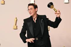 Robert Downey Jr. wins Best Supporting Actor for "Oppenheimer" at the 96th Annual Oscars held at Dolby Theatre on March 10, 2024 in Los Angeles, California. (Photo by Gilbert Flores/Variety via Getty Images)