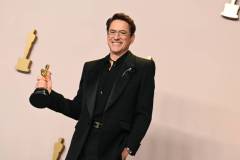 Robert Downey Jr. wins Best Supporting Actor for "Oppenheimer" at the 96th Annual Oscars held at Dolby Theatre on March 10, 2024 in Los Angeles, California. (Photo by Gilbert Flores/Variety via Getty Images)