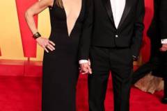 Susan Downey and Robert Downey Jr. at the 2024 Vanity Fair Oscar Party held at the Wallis Annenberg Center for the Performing Arts on March 10, 2024 in Beverly Hills, California. (Photo by Christopher Polk/Variety via Getty Images)