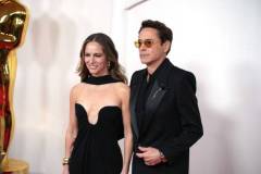 HOLLYWOOD, CALIFORNIA - MARCH 10: Susan Downey and Robert Downey Jr. attend the 96th Annual Academy Awards at Dolby Theatre on March 10, 2024 in Hollywood, California. (Photo by Jeff Kravitz/FilmMagic)