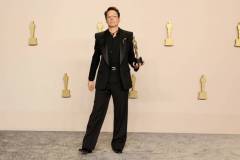 HOLLYWOOD, CALIFORNIA - MARCH 10: Robert Downey Jr., winner of the Best Actor in a Supporting Role award for ?Oppenheimer?, poses in the press room during the 96th Annual Academy Awards at Ovation Hollywood on March 10, 2024 in Hollywood, California. (Photo by Arturo Holmes/Getty Images)
