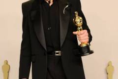 HOLLYWOOD, CALIFORNIA - MARCH 10: Robert Downey Jr., winner of the Best Actor in a Supporting Role award for ?Oppenheimer?, poses in the press room during the 96th Annual Academy Awards at Ovation Hollywood on March 10, 2024 in Hollywood, California. (Photo by Arturo Holmes/Getty Images)