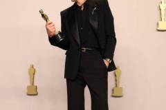 HOLLYWOOD, CALIFORNIA - MARCH 10: Robert Downey Jr., winner of the Best Actor in a Supporting Role award for ?Oppenheimer?, poses in the press room during the 96th Annual Academy Awards at Ovation Hollywood on March 10, 2024 in Hollywood, California. (Photo by John Shearer/WireImage)