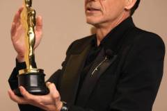 HOLLYWOOD, CALIFORNIA - MARCH 10: Robert Downey Jr., winner of the Best Actor in a Supporting Role award for ?Oppenheimer?, poses in the press room during the 96th Annual Academy Awards at Ovation Hollywood on March 10, 2024 in Hollywood, California. (Photo by John Shearer/WireImage)
