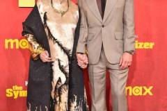 Kieu Chinh and Robert Downey Jr. at the Los Angeles premiere of "The Sympathizer" held at the Paramount Theatre on April 9, 2024 in Los Angeles, California. (Photo by Gregg DeGuire/Variety via Getty Images)