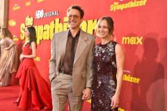 Robert Downey Jr. and Susan Downey at the Los Angeles premiere of "The Sympathizer" held at the Paramount Theatre on April 9, 2024 in Los Angeles, California. (Photo by Gregg DeGuire/Variety via Getty Images)