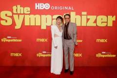 LOS ANGELES, CALIFORNIA - APRIL 09: (L-R) Sandra Oh and Robert Downey Jr. attend the Los Angeles Premiere of HBO Original Limited Series "The Sympathizer" at The Paramount LA on April 09, 2024 in Los Angeles, California. (Photo by Emma McIntyre/Getty Images)