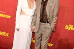 LOS ANGELES, CALIFORNIA - APRIL 09: (L-R) Sandra Oh and Robert Downey Jr. attend HBO's "The Sympathizer" Red Carpet Premiere Event at Paramount Theater on April 09, 2024 in Los Angeles, California.  (Photo by FilmMagic/FilmMagic for HBO)