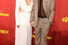 LOS ANGELES, CALIFORNIA - APRIL 09: (L-R) Sandra Oh and Robert Downey Jr. attend HBO's "The Sympathizer" Red Carpet Premiere Event at Paramount Theater on April 09, 2024 in Los Angeles, California.  (Photo by FilmMagic/FilmMagic for HBO)