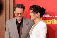 LOS ANGELES, CALIFORNIA - APRIL 09: (L-R) Robert Downey Jr. and Sandra Oh attend the Los Angeles Premiere of HBO Original Limited Series "The Sympathizer" at The Paramount LA on April 09, 2024 in Los Angeles, California. (Photo by Emma McIntyre/Getty Images)