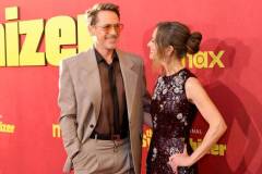 LOS ANGELES, CALIFORNIA - APRIL 09: (L-R) Robert Downey Jr. and Susan Downey attend the Los Angeles Premiere of HBO Original Limited Series "The Sympathizer" at The Paramount LA on April 09, 2024 in Los Angeles, California. (Photo by Kevin Winter/GA/The Hollywood Reporter via Getty Images)