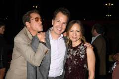 LOS ANGELES, CALIFORNIA - APRIL 09: (L-R) Robert Downey Jr., Casey Bloys, and Susan Downey attend the after party for HBO's "The Sympathizer" Red Carpet Premiere Event at Paramount Theater on April 09, 2024 in Los Angeles, California.  (Photo by FilmMagic/FilmMagic for HBO)