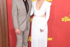 LOS ANGELES, CALIFORNIA - APRIL 09: Sandra Oh, Robert Downey Jr. arrives at the Los Angeles Premiere Of HBO Original Limited Series "The Sympathizer"  at The Paramount LA on April 09, 2024 in Los Angeles, California. (Photo by Steve Granitz/FilmMagic)