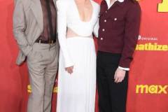 LOS ANGELES, CALIFORNIA - APRIL 09: Robert Downey Jr., Sandra Oh, Hoa Xuande arrives at the Los Angeles Premiere Of HBO Original Limited Series "The Sympathizer"  at The Paramount LA on April 09, 2024 in Los Angeles, California. (Photo by Steve Granitz/FilmMagic)