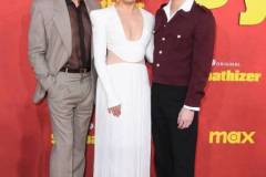 LOS ANGELES, CALIFORNIA - APRIL 09: Robert Downey Jr., Sandra Oh, Hoa Xuande arrives at the Los Angeles Premiere Of HBO Original Limited Series "The Sympathizer"  at The Paramount LA on April 09, 2024 in Los Angeles, California. (Photo by Steve Granitz/FilmMagic)