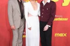 LOS ANGELES, CALIFORNIA - APRIL 09: Robert Downey Jr., Sandra Oh, Hoa Xuande arrives at the Los Angeles Premiere Of HBO Original Limited Series "The Sympathizer"  at The Paramount LA on April 09, 2024 in Los Angeles, California. (Photo by Steve Granitz/FilmMagic)