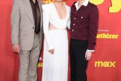 LOS ANGELES, CALIFORNIA - APRIL 09: Robert Downey Jr., Sandra Oh, Hoa Xuande arrives at the Los Angeles Premiere Of HBO Original Limited Series "The Sympathizer"  at The Paramount LA on April 09, 2024 in Los Angeles, California. (Photo by Steve Granitz/FilmMagic)