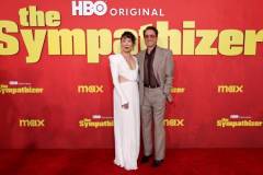 LOS ANGELES, CALIFORNIA - APRIL 09: (L-R) Sandra Oh and Robert Downey Jr. attend the Los Angeles Premiere of HBO Original Limited Series "The Sympathizer" at The Paramount LA on April 09, 2024 in Los Angeles, California. (Photo by Amy Sussman/WireImage)