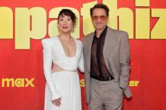 LOS ANGELES, CALIFORNIA - APRIL 09: (L-R) Sandra Oh and Robert Downey Jr. attend the Los Angeles Premiere of HBO Original Limited Series "The Sympathizer" at The Paramount LA on April 09, 2024 in Los Angeles, California. (Photo by Emma McIntyre/Getty Images)