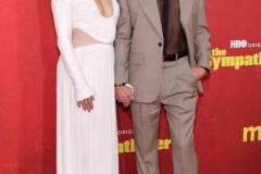 LOS ANGELES, CALIFORNIA - APRIL 09: (L-R) Sandra Oh and Robert Downey Jr. attend the Los Angeles Premiere of HBO Original Limited Series "The Sympathizer" at The Paramount LA on April 09, 2024 in Los Angeles, California. (Photo by Amy Sussman/WireImage)