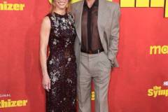 LOS ANGELES, CALIFORNIA - APRIL 09: Susan Downey and Robert Downey Jr. arrives at the Los Angeles Premiere Of HBO Original Limited Series "The Sympathizer"  at The Paramount LA on April 09, 2024 in Los Angeles, California. (Photo by Steve Granitz/FilmMagic)