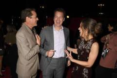 LOS ANGELES, CALIFORNIA - APRIL 09: (L-R) Robert Downey Jr., Casey Bloys, and Susan Downey attend the after party for HBO's "The Sympathizer" Red Carpet Premiere Event at Paramount Theater on April 09, 2024 in Los Angeles, California.  (Photo by FilmMagic/FilmMagic for HBO)