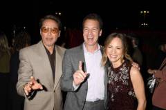 LOS ANGELES, CALIFORNIA - APRIL 09: (L-R) Robert Downey Jr., Casey Bloys, and Susan Downey attend the after party for HBO's "The Sympathizer" Red Carpet Premiere Event at Paramount Theater on April 09, 2024 in Los Angeles, California.  (Photo by FilmMagic/FilmMagic for HBO)