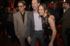 LOS ANGELES, CALIFORNIA - APRIL 09: (L-R) Robert Downey Jr., Casey Bloys and Susan Downey pose at the after party for the Los Angeles Premiere of HBO Original Limited Series "The Sympathizer" at Paramount Studios on April 09, 2024 in Los Angeles, California. (Photo by Kevin Winter/GA/The Hollywood Reporter via Getty Images)