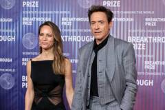 Susan Downey and Robert Downey Jr. at the tenth Breakthrough Prize ceremony held at the Academy Museum of Motion Pictures on April 13, 2024 in Los Angeles, California. (Photo by Anna Webber/Variety via Getty Images)