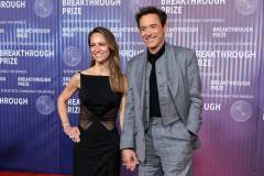 Susan Downey and Robert Downey Jr. at the tenth Breakthrough Prize ceremony held at the Academy Museum of Motion Pictures on April 13, 2024 in Los Angeles, California. (Photo by Anna Webber/Variety via Getty Images)