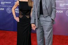 Susan Downey and Robert Downey Jr. at the tenth Breakthrough Prize ceremony held at the Academy Museum of Motion Pictures on April 13, 2024 in Los Angeles, California. (Photo by Anna Webber/Variety via Getty Images)